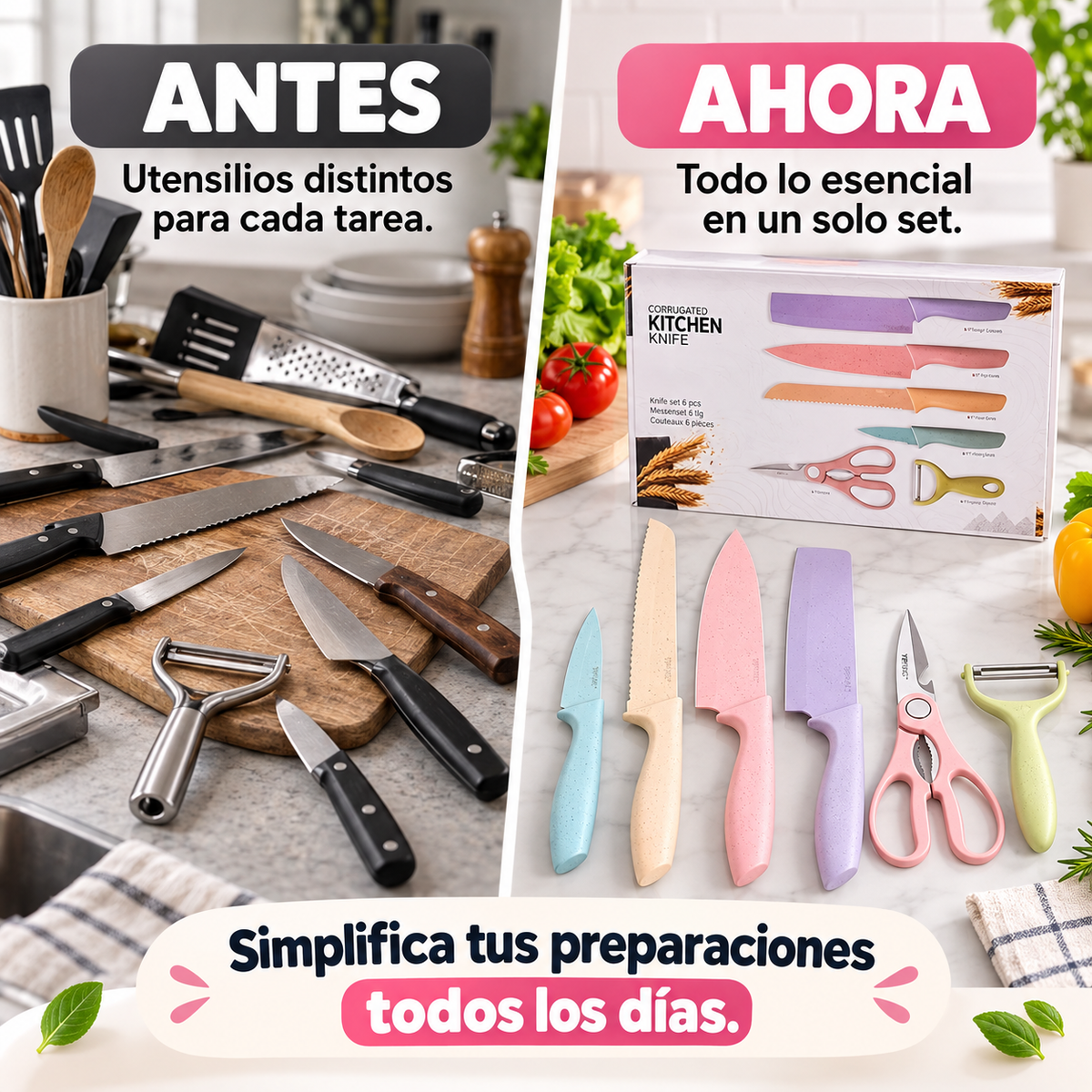 Set juego de  cuchillos