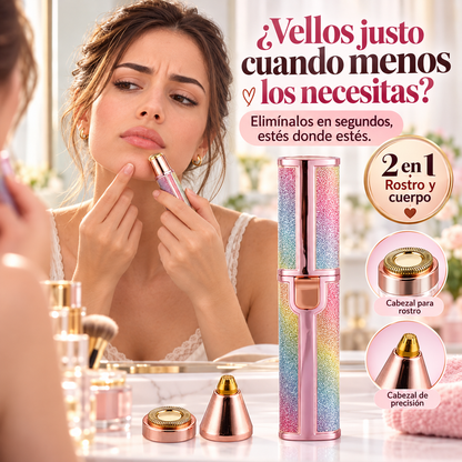 Depiladora Facial y Cejas 2 en 1 Blawless Rosa