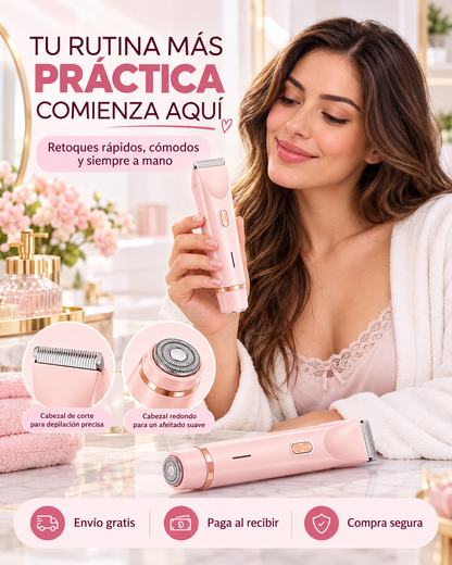 Depiladora femenina 2 en 1