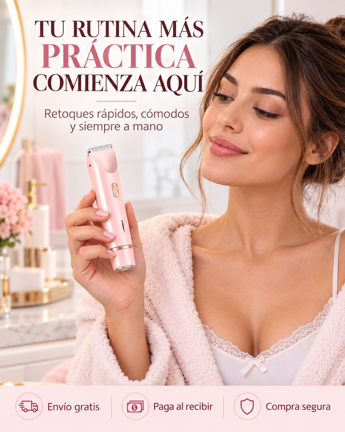 Depiladora femenina 2 en 1