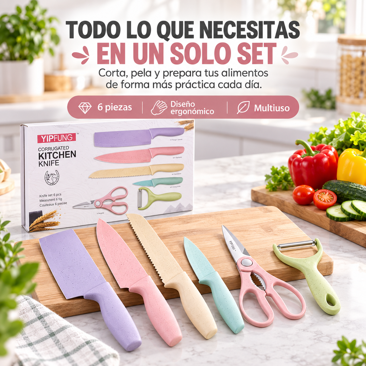 Set juego de  cuchillos