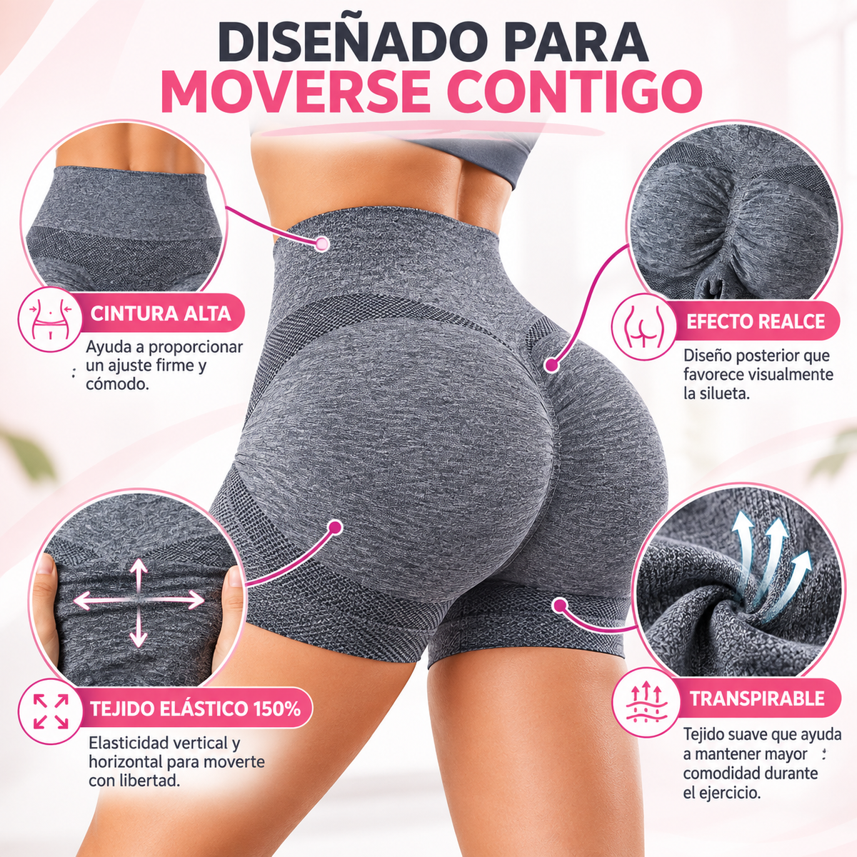 Short Deportivo Push UP - Color al azar