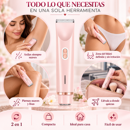 Depiladora femenina 2 en 1